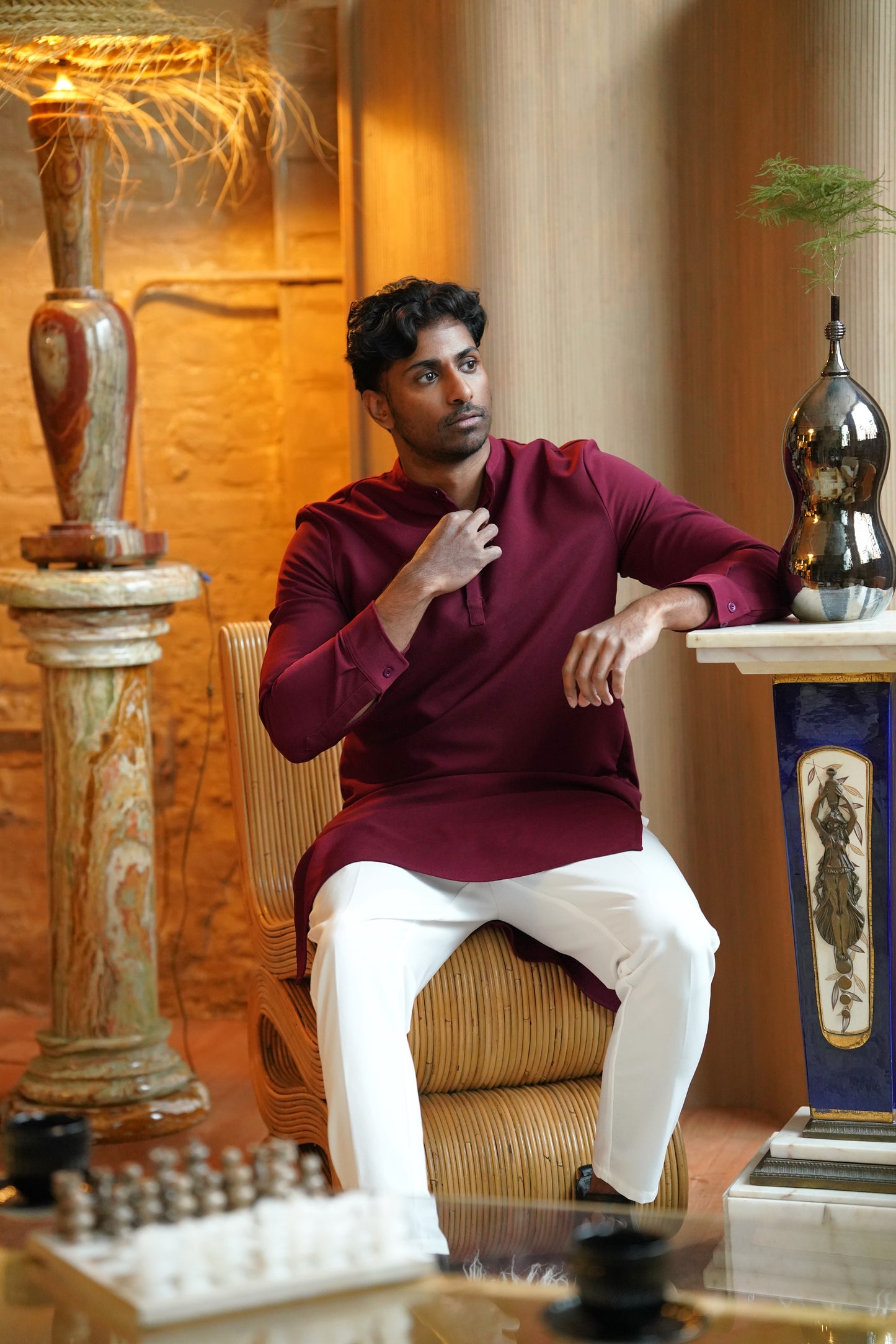 Majestic Maroon Kurta