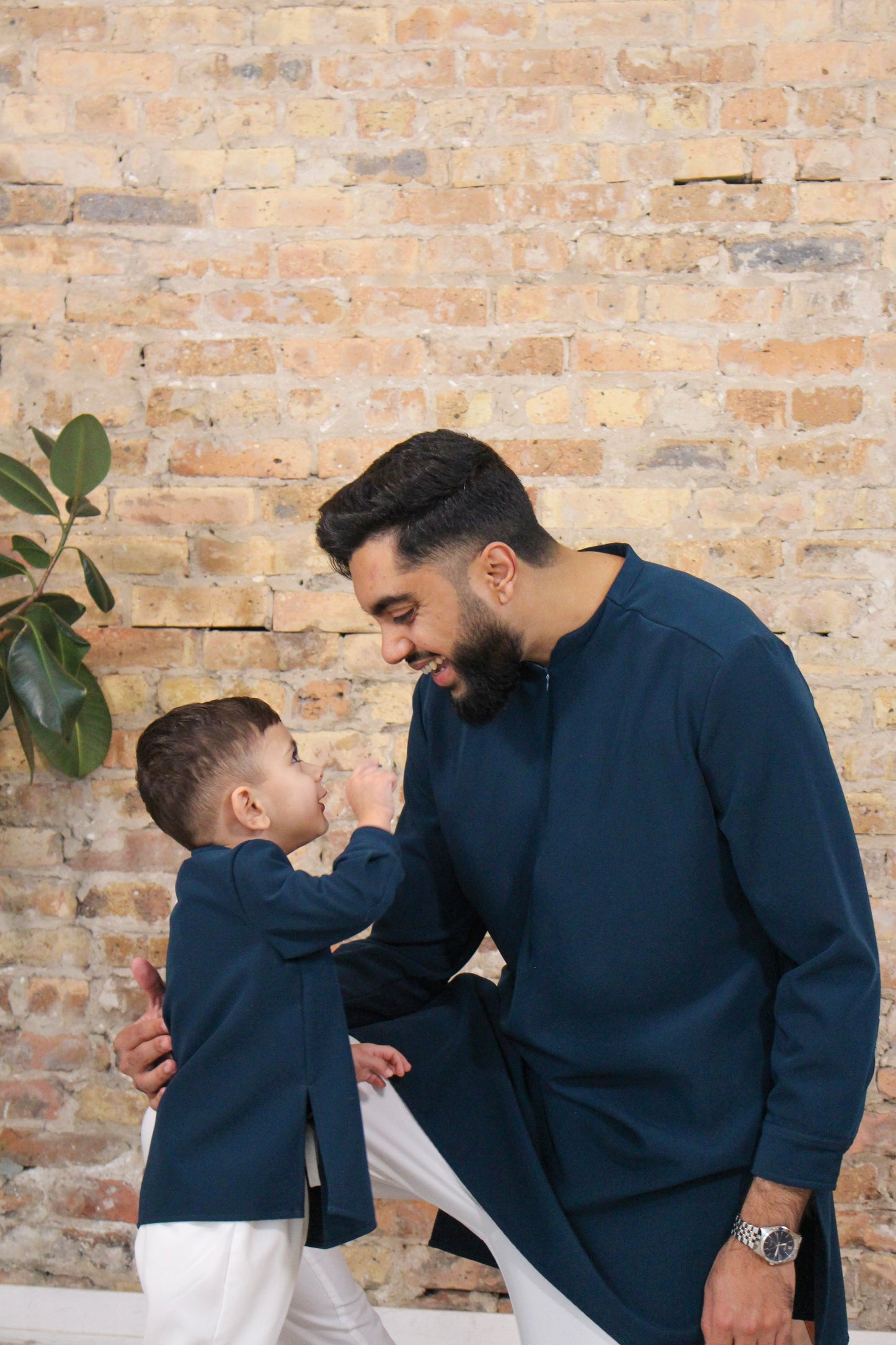 Peacock Blue Kurta - Kids