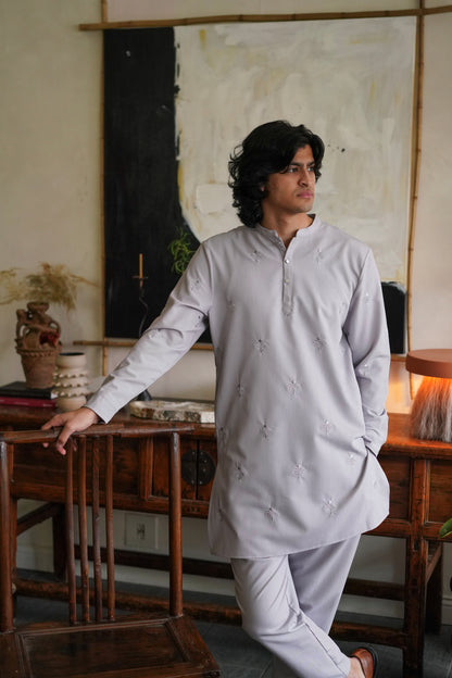The Chateau Gray Kurta
