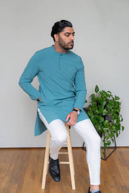 True Teal Kurta