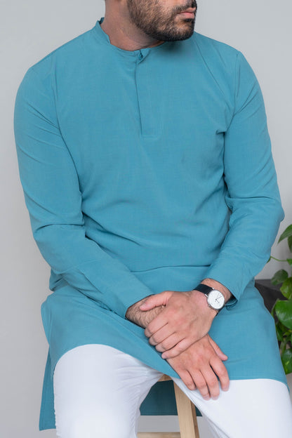 True Teal Kurta