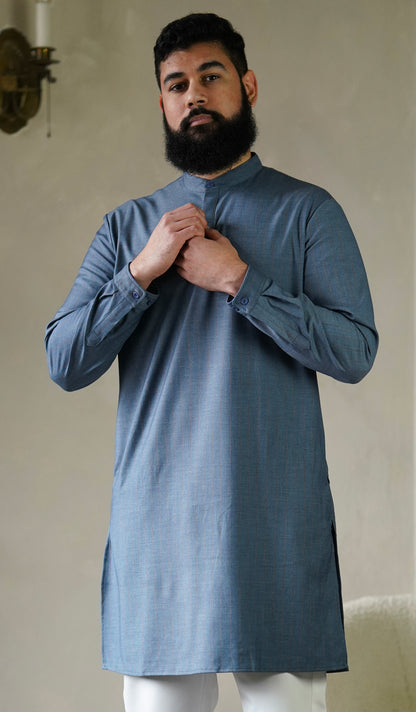 Steel Blue Kurta