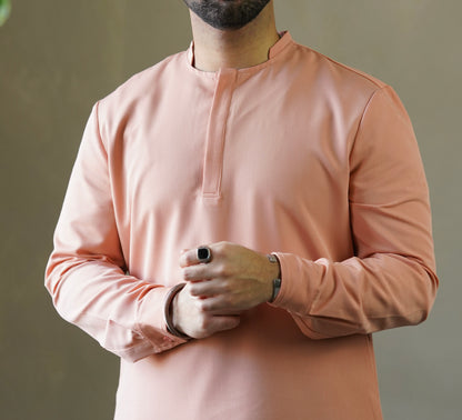 Pristine Peach Kurta