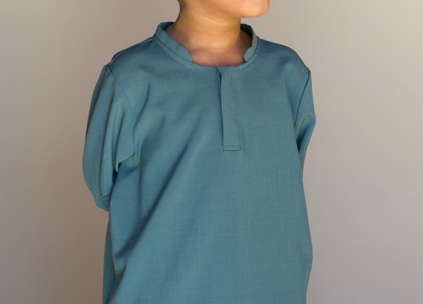 True Teal Kurta - Kids