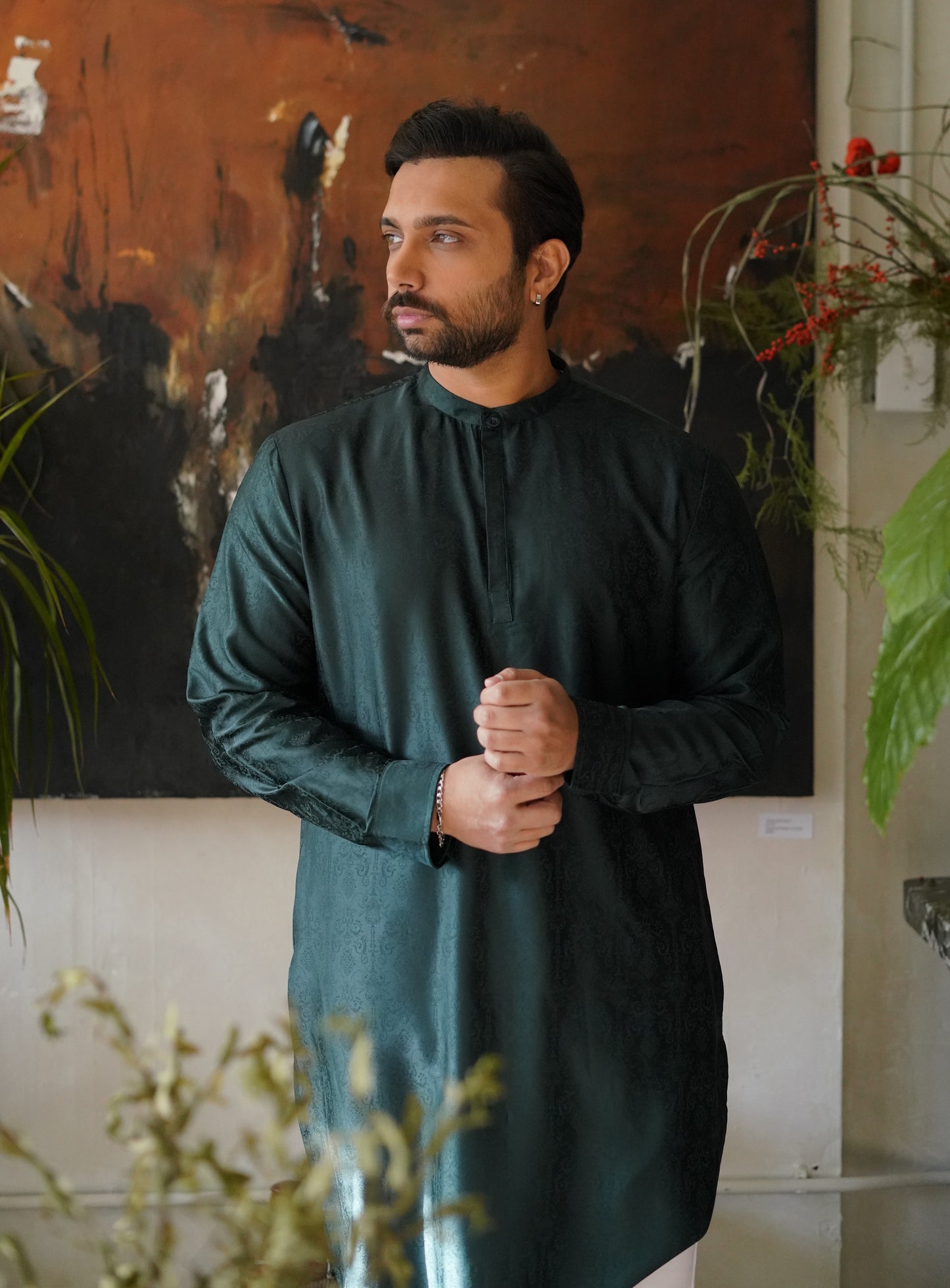 Forest Green Kurta