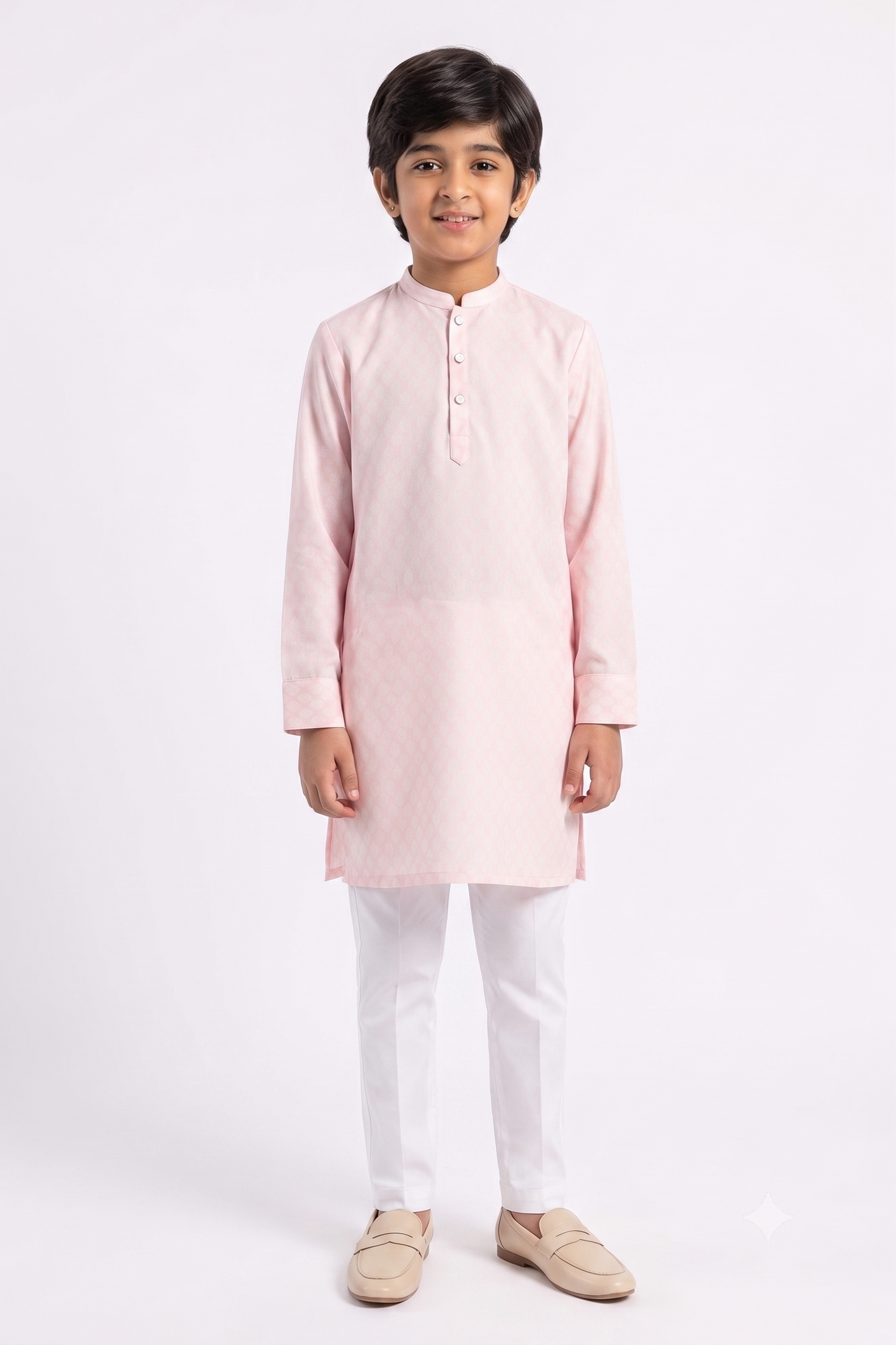 The Petal Pink Kurta - Kids