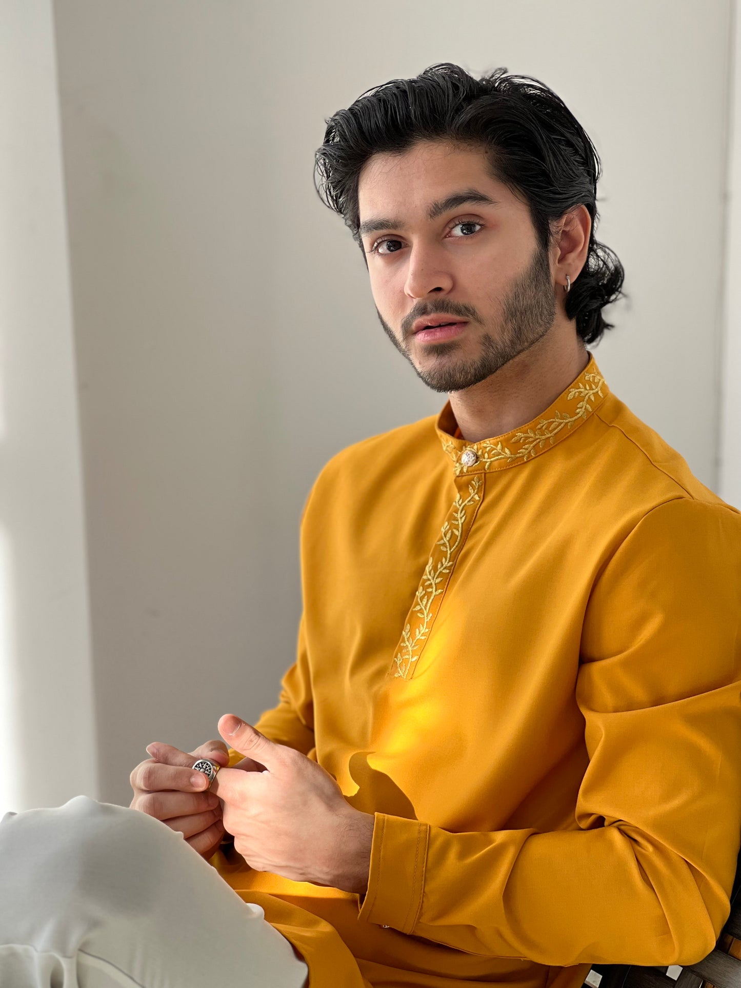 Amber Yellow Kurta