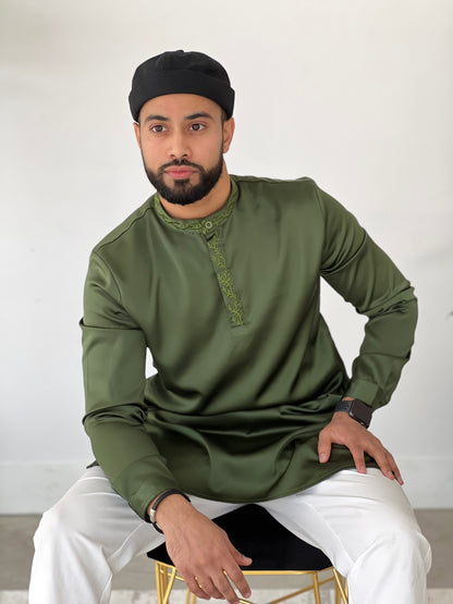 Olive Green Kurta