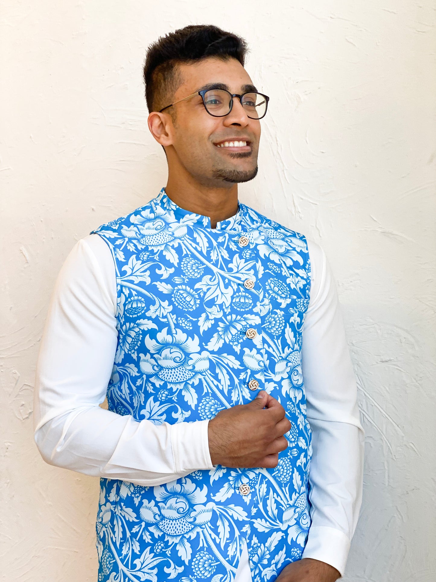 Cerulean Nehru Vest