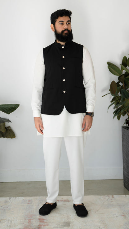 Black Waistcoat Vest