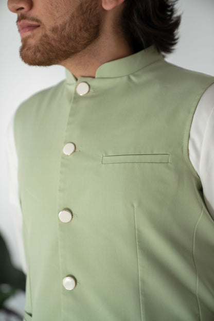 Mint Green Waistcoat Vest