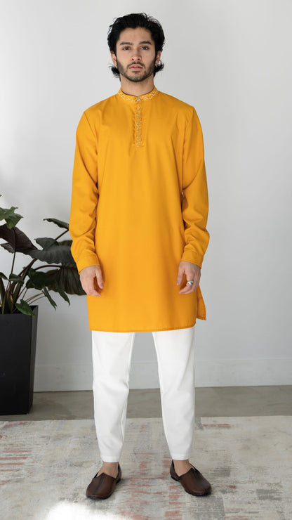 Amber Yellow Kurta